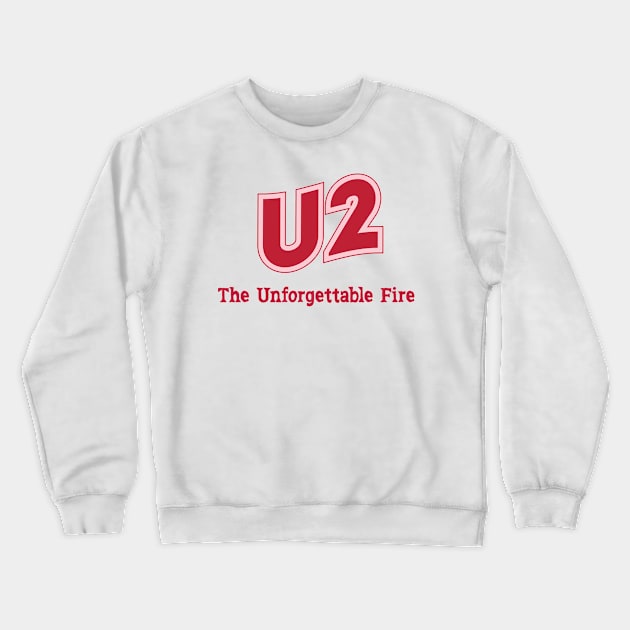 U2 The Unforgettable Fire Crewneck Sweatshirt by PowelCastStudio